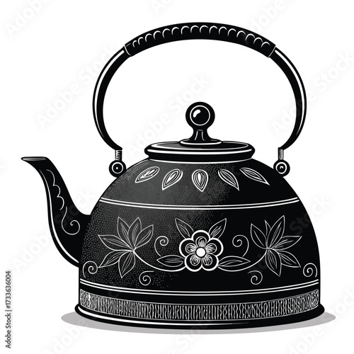 teapot isolated on white background