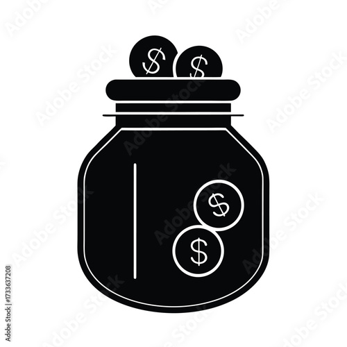 Coin Jar Savings Icon