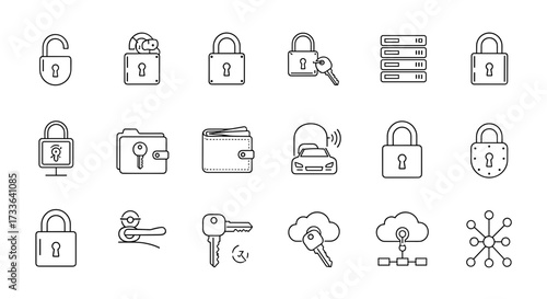 set of icons