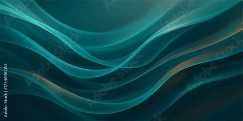 Abstract blue wave pattern with flowing lines and light texture for a digital design illustration