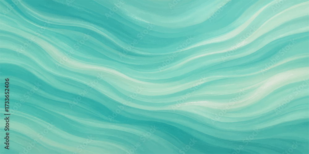 Fototapeta premium Abstract blue waves create a soft, flowing water texture pattern like a gentle ocean ripple