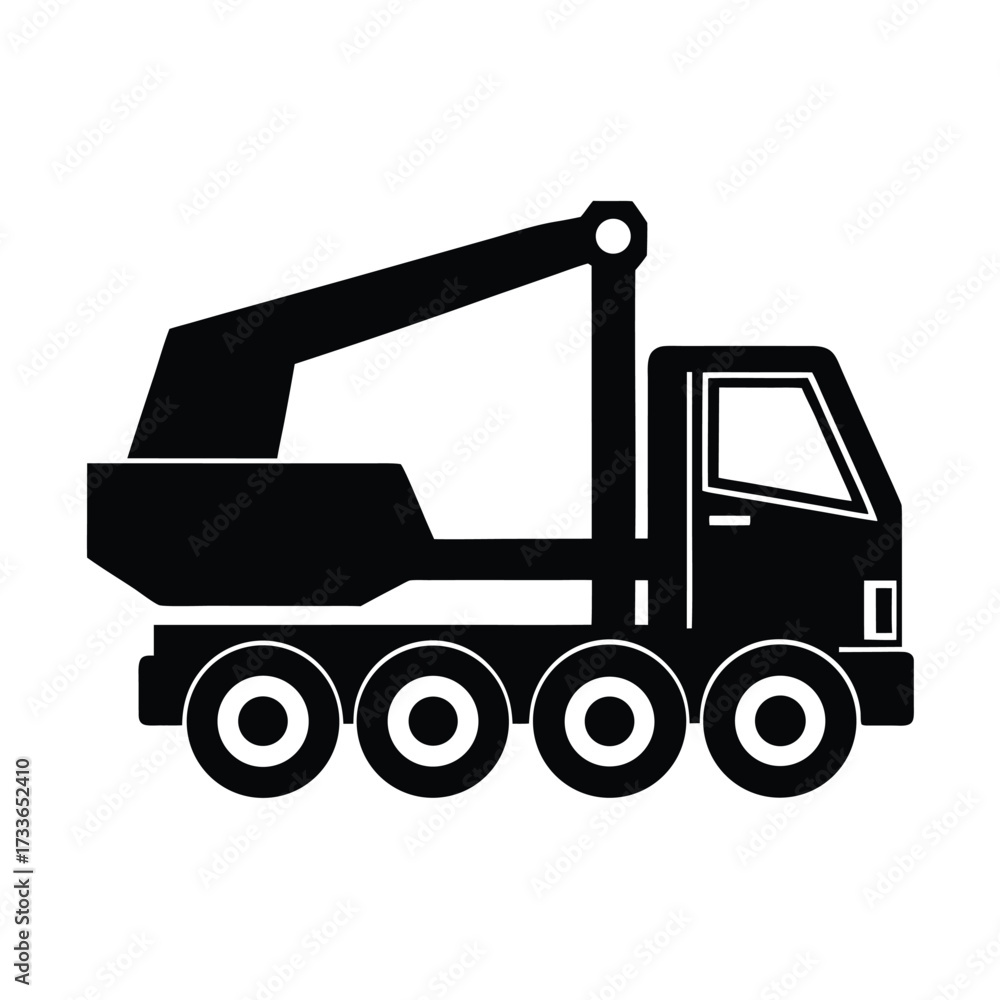 Naklejka premium Concrete Pump Truck Icon