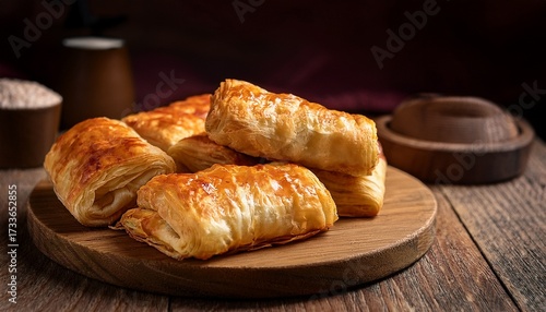 Turkish Puff Pastry Roll Borek
