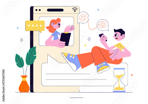 Young man receives video call from therapist, seeking mental health support and guidance with clear communication during online session
