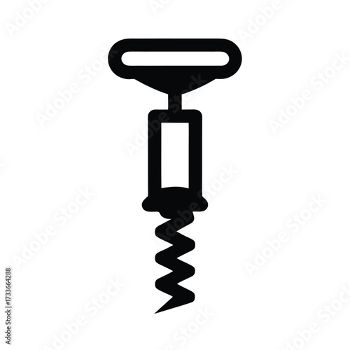 Corkscrew Wine Opener Icon