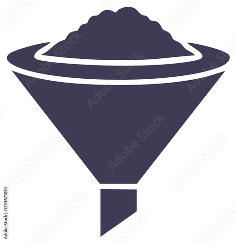 Funnel with Material Icon