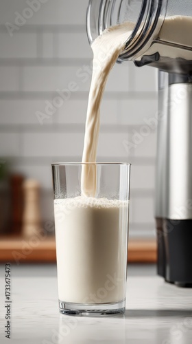 Creamy Smoothie Pour - A Refreshing and Healthy Beverage.
