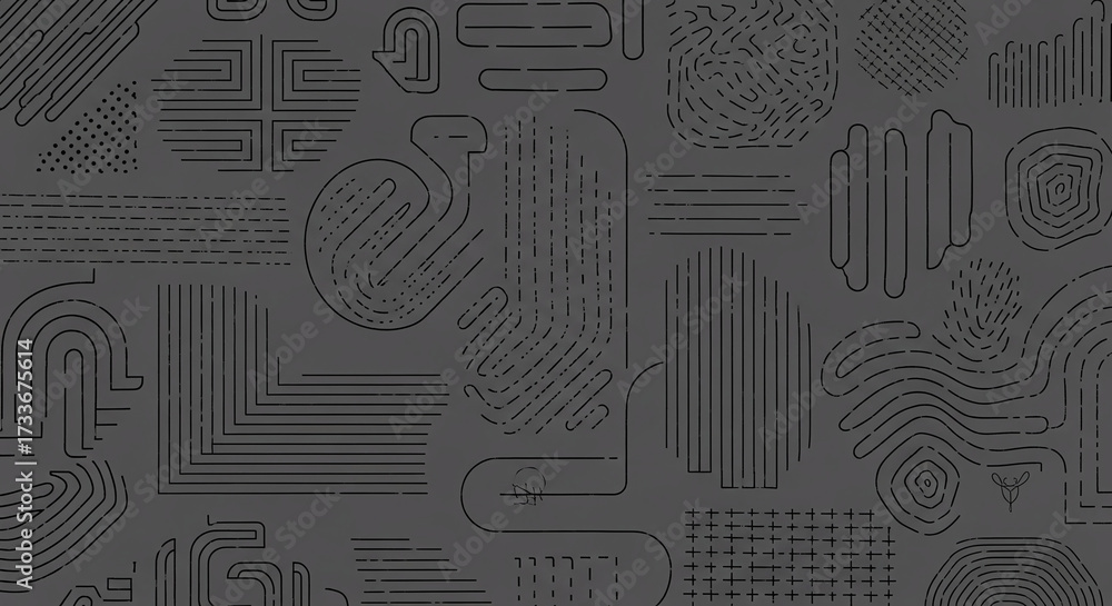 Fototapeta premium Abstract Lines Pattern.