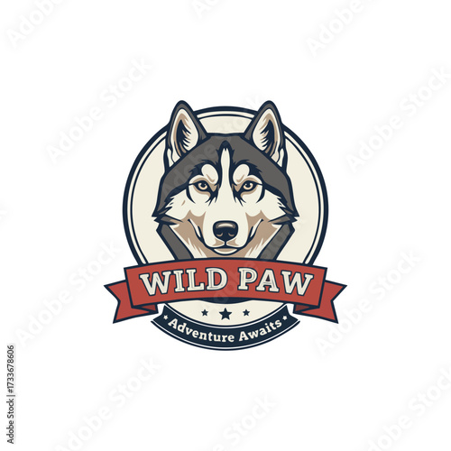 Royal Heraldic Crest Logo with Crown, Crossed Swords, and Geometric Shield

