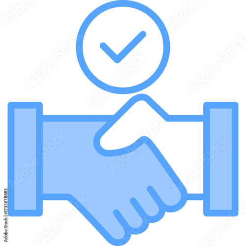 Reliability blue icon