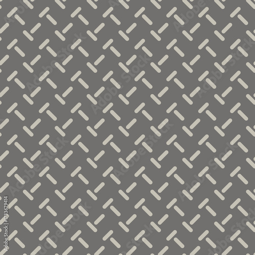 Dark silver abstract seamless geometric pattern background