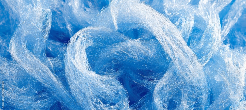 Obraz premium Intricate Frozen Blue Mesh Patterns and Textures for Elegant and Minimalist Design Projects