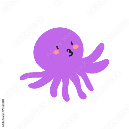 Octopus Cartoon Doodle Art