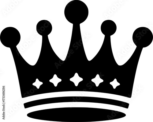 Crown Silhouette sign, symbol, vector, art
