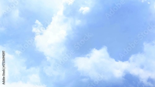 Dramatic Cloud Timelapse in Blue Sky