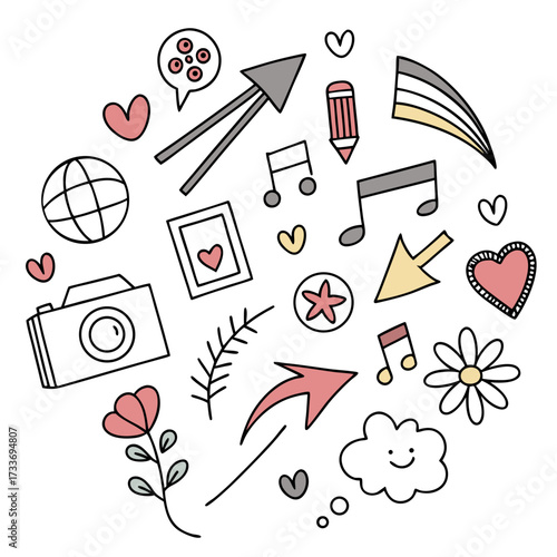 Mega Doodle Set: Back to School, Summer, Music & More