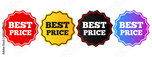 Vector labels for discounts and sales. Labels, stickers with text, and sale tags. Promo tag concept. Element for your design.