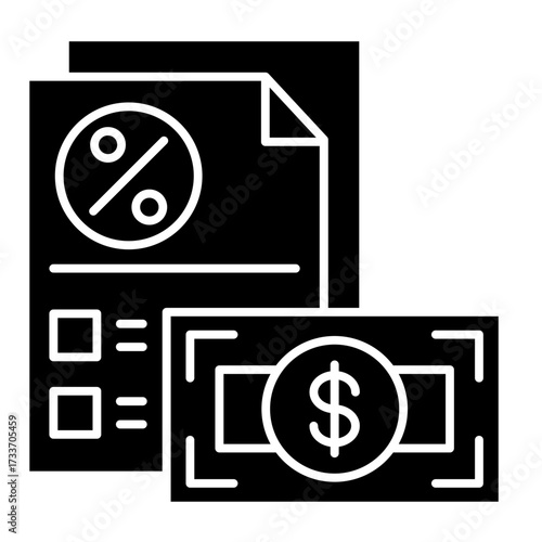 Tax Receipt  Icon Set Multiple Style Collection