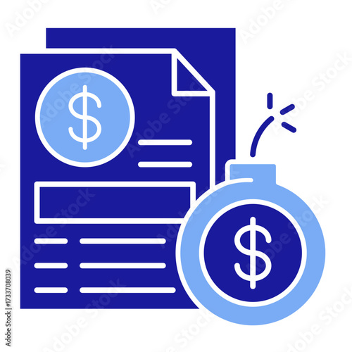 Tax Penalty  Icon Set Multiple Style Collection