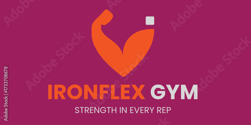 Iron flex gym logo
