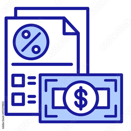 Tax Receipt  Icon Set Multiple Style Collection
