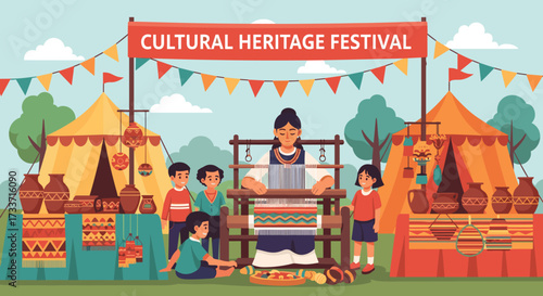 Artisans, Crafts, Community Gathering, Outdoor Event