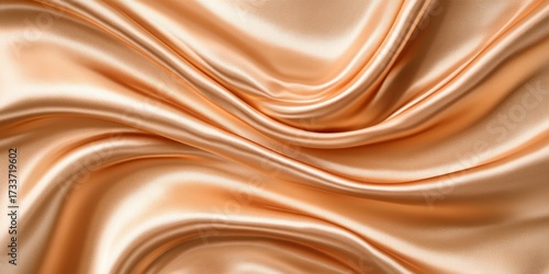 Golden Elegance Captivating Flow of Silk with Shiny Surface and Elegant Draping in Luxury Style