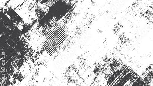abstract grunge halftone lined texture with distressed overlay background scratches cracks dust chips scuffs vintage retro design