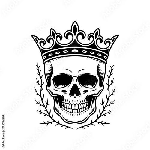 Skull and Vintage Tattoo T-shirt Vector Designs and Edgy, Punk-Inspired Graphics & Retro Tattoo Illustrations for Custom Graphic Tees-06