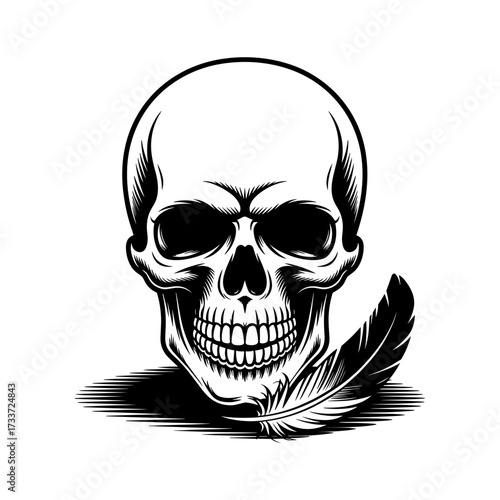 Skull and Vintage Tattoo T-shirt Vector Designs and Edgy, Punk-Inspired Graphics & Retro Tattoo Illustrations for Custom Graphic Tees-19