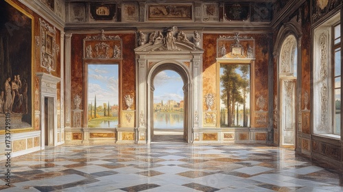 Wallpaper Mural Grand Palace Interior with Scenic Views Torontodigital.ca