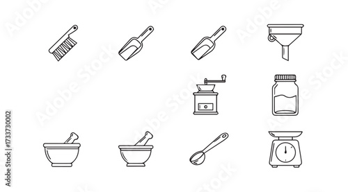 Vector art of kitchen tools