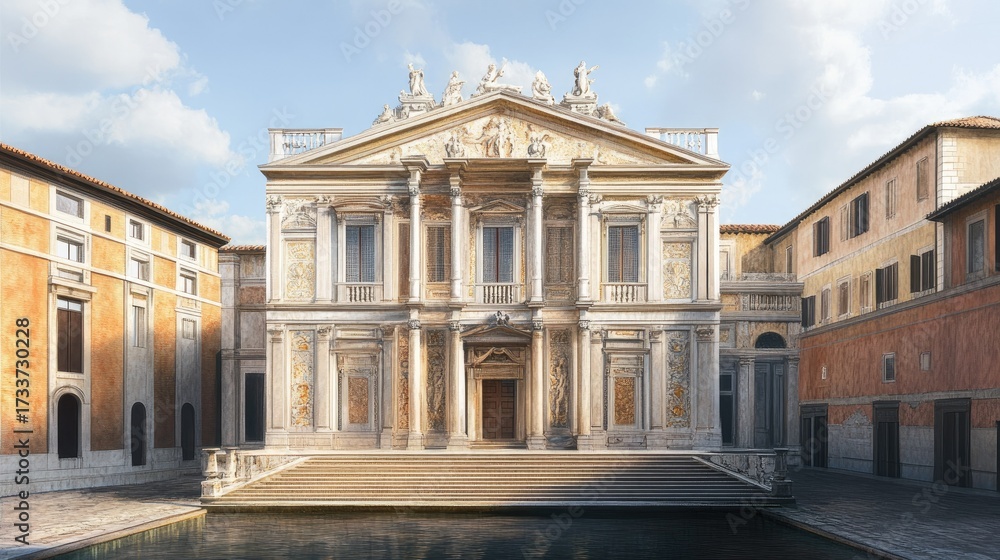Fototapeta premium Magnificent Venetian Palace: Architectural Marvel