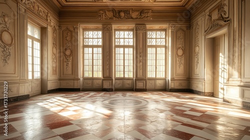 Wallpaper Mural Sunlit Grandeur: An Elegant Interior of a Historic Palace Torontodigital.ca