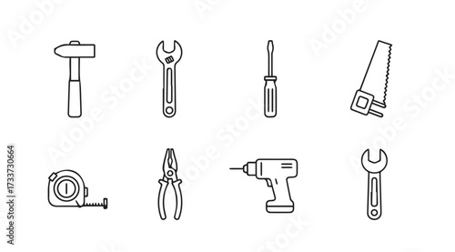 Vector art of tools