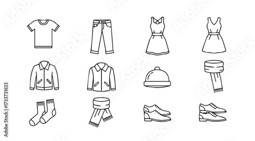 Vector art of clothes