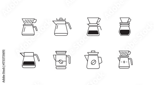Vector art of coffee maker