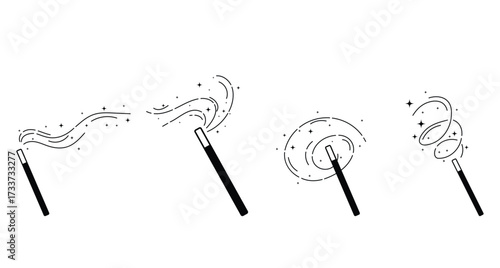 Magic wand icon vector symbol eps10.
