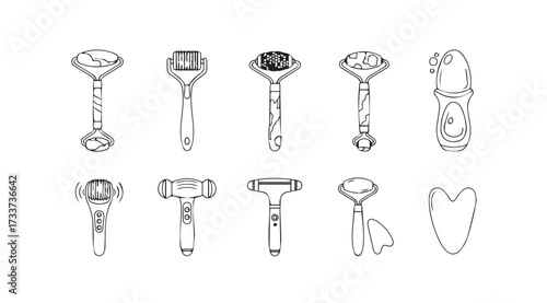Vector art of face roller
