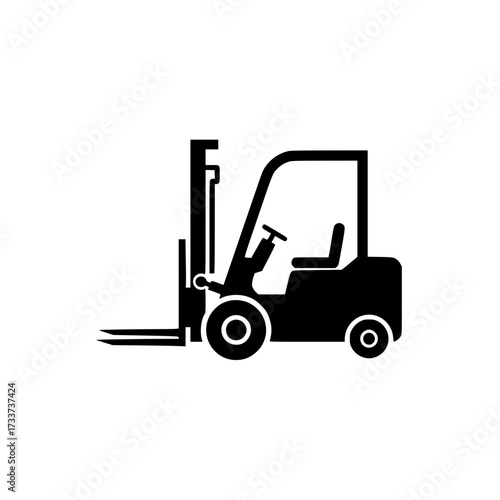 Forklift Side View Icon