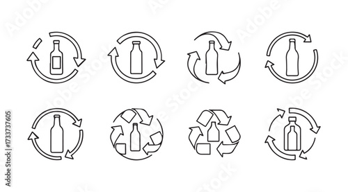 Vector art of recycle