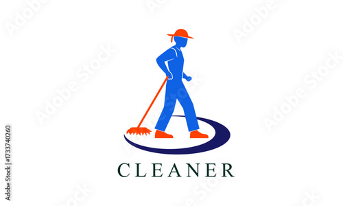 Modern Cleaning Logo Design Template