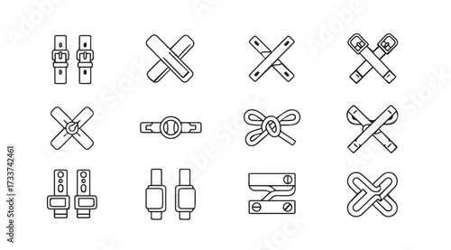 Vector art of buckle