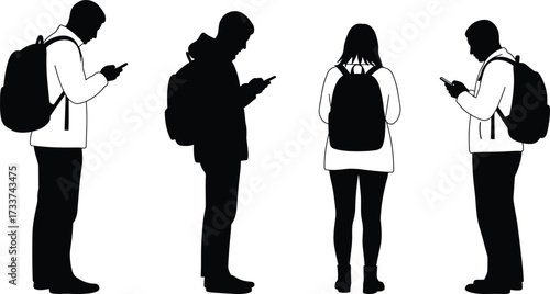 , people, using, smartphone, mobile, addiction, technology, dependence, digital, lifestyle, modern, youth, communication, isolation, distraction, internet, connection, social, media,youth, 