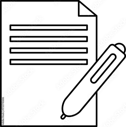 Business Project Icon Outline