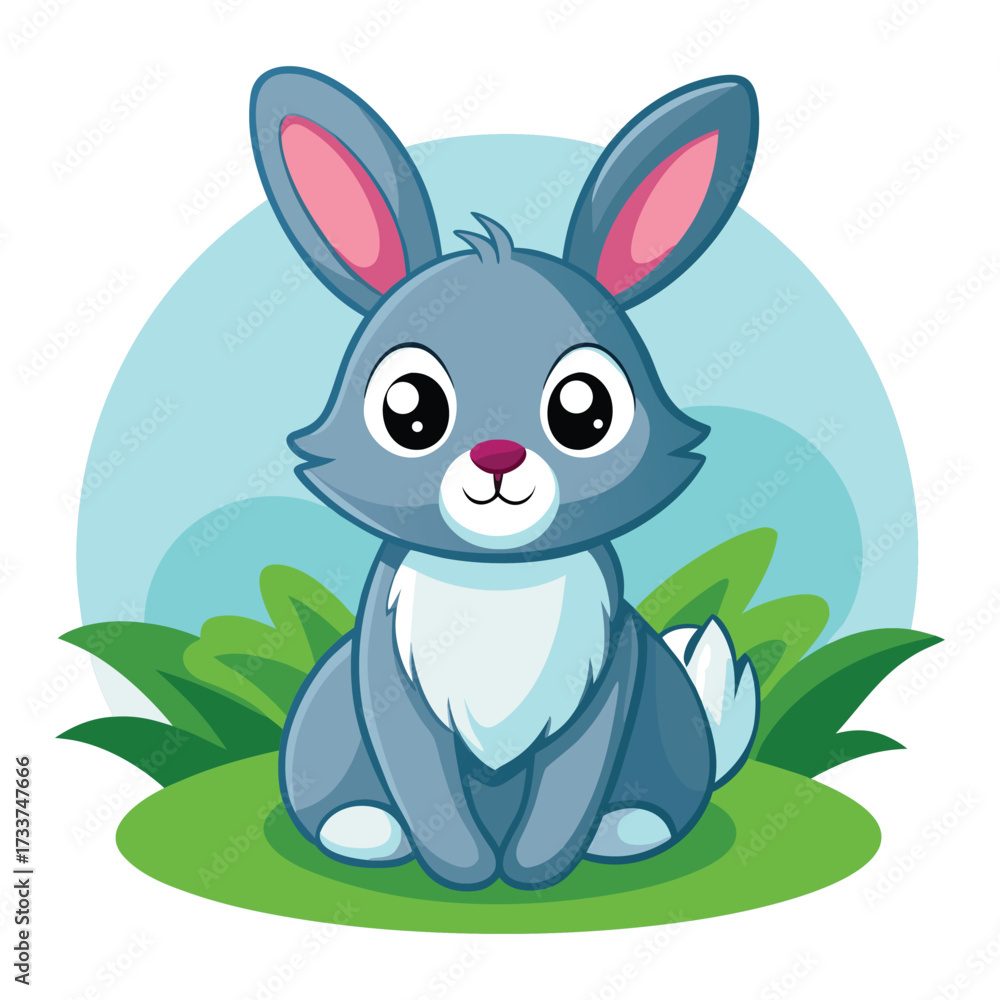 Obraz premium Rabbit vector, Rabbit concept, Rabbit cartoon, Rabbit icon, Rabbit art, Rabbit topics, Rabbit doodle.