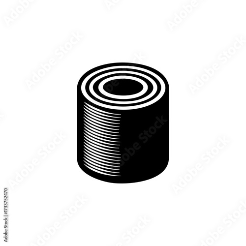 Compact roll of medical bandage for first aid and wound care, symbolizing healthcare, recovery, and safety supplies.
