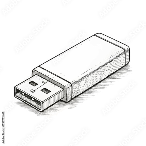 black usb flash drive