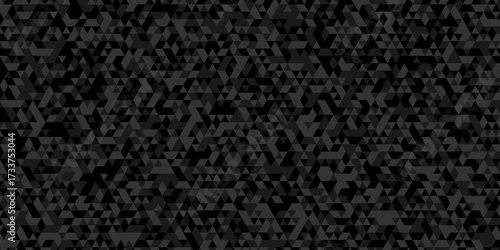 Illustration Polygon black background elements.