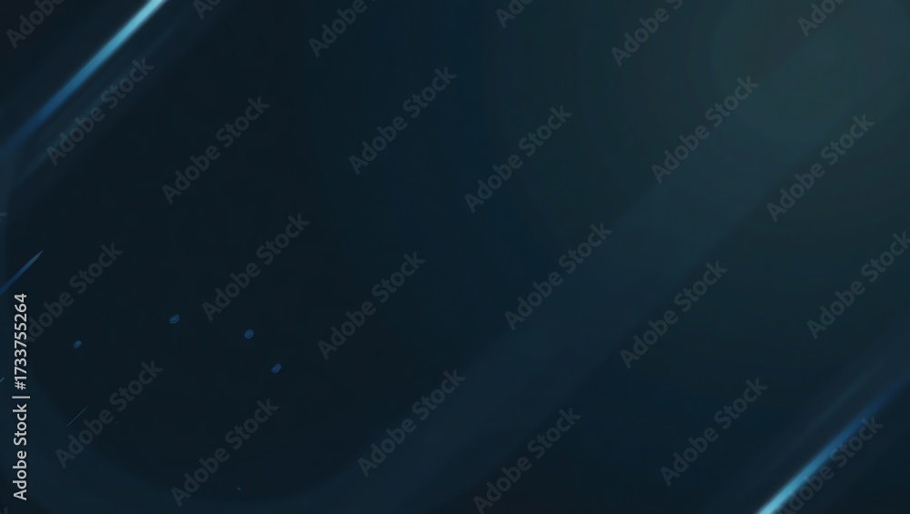 Fototapeta premium Dark blue abstract background with light streaks